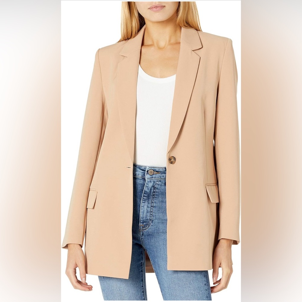 The Drop Women’s Blazer, Tan, Size L